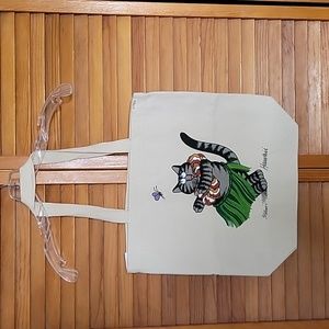 NWT CRAZY SHIRTS B. KLIBAN HULA CAT TOTE